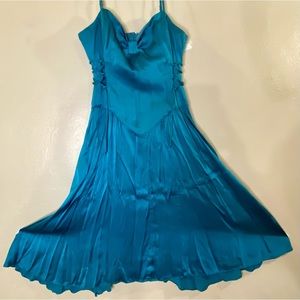 Beautiful, teal Betsey Johnson dress, size 6.